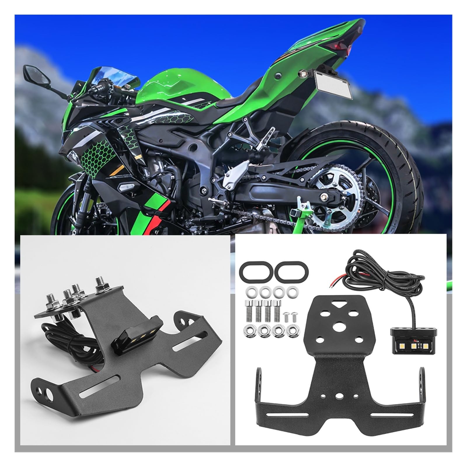 Amazon.co.jp: ナンバープレートホルダ For Kawasaki For Ninja